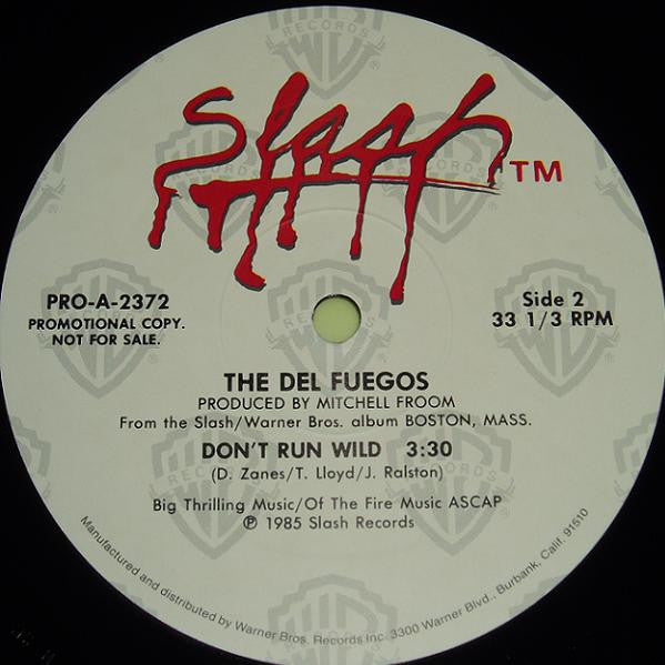 The Del Fuegos : Don't Run Wild (12", Single, Promo)