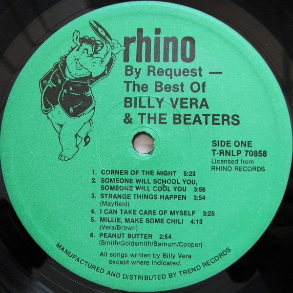 Billy Vera & The Beaters : By Request (The Best Of Billy Vera & The Beaters) (LP, Comp, Gre)