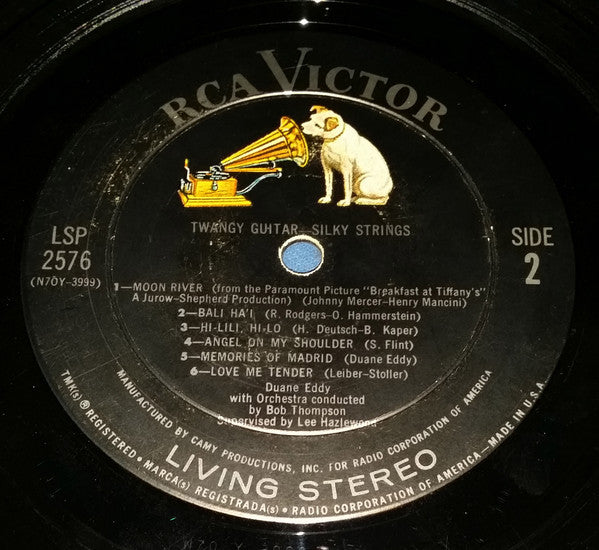 Duane Eddy : Twangy Guitar Silky Strings (LP, Album)