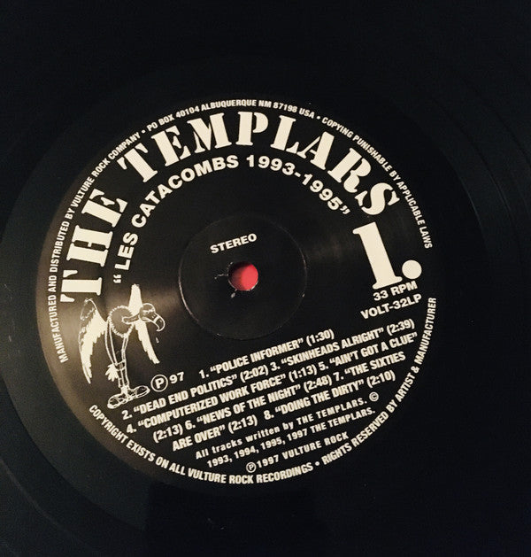 The Templars : Dans Les Catacombs Du Studio De L'Acre 1993-1995 (LP, Comp)