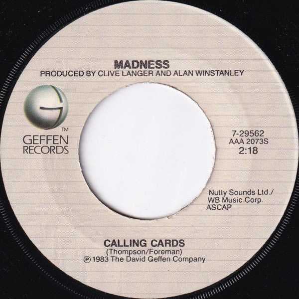 Madness : It Must Be Love (7", Single, Jac)