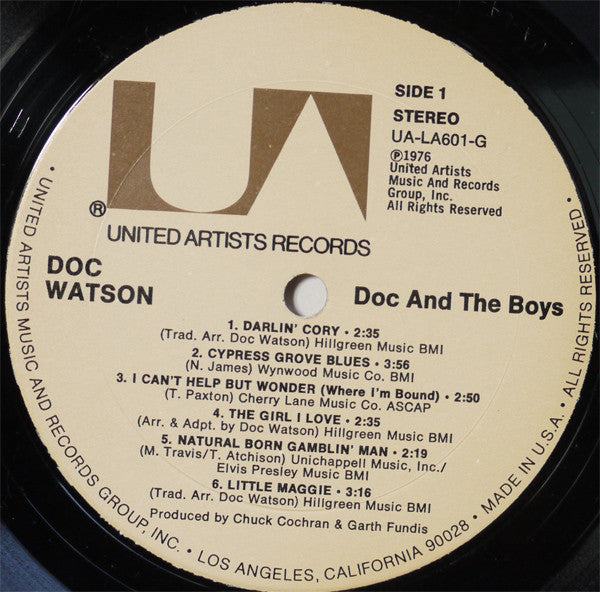 Doc Watson : Doc And The Boys (LP, Album)