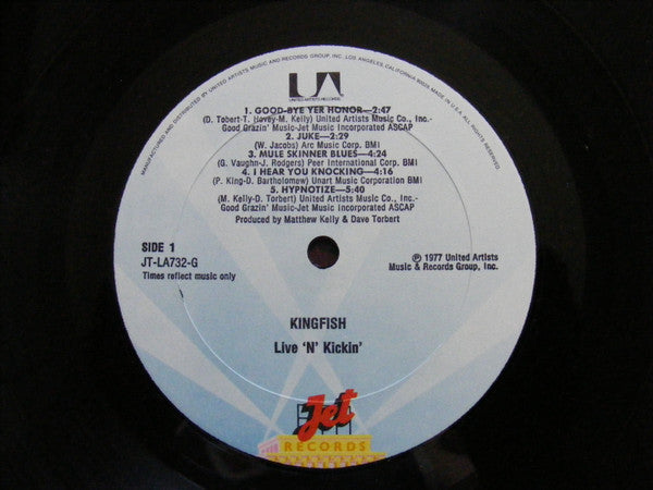 Kingfish : Live 'N' Kickin' (LP, Album)
