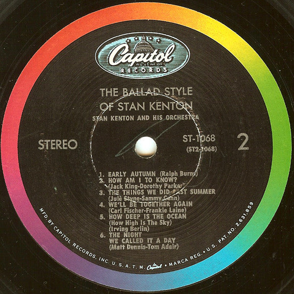 Stan Kenton : The Ballad Style Of Stan Kenton (LP, RE)