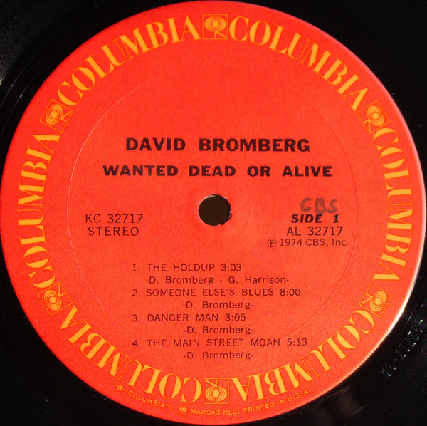 David Bromberg : Wanted Dead Or Alive (LP, Album)