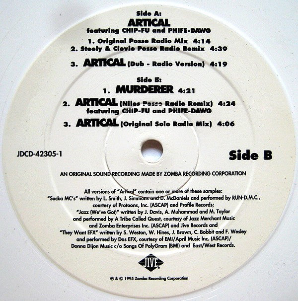 Whitey Don : Artical (12", Promo, Whi)