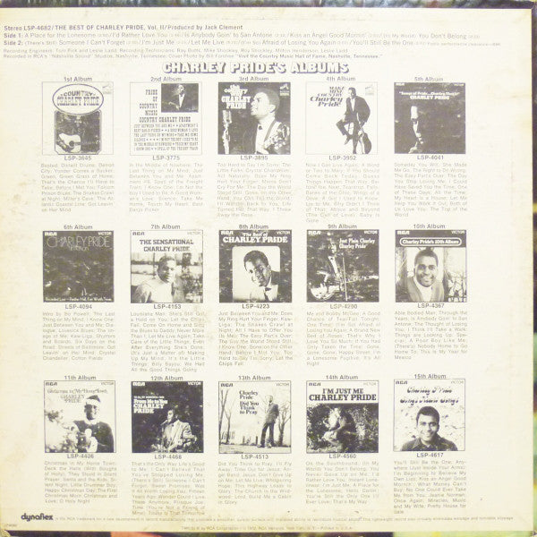 Charley Pride : The Best Of Charley Pride Vol. II (LP, Comp, Ind)