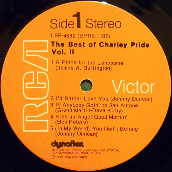 Charley Pride : The Best Of Charley Pride Vol. II (LP, Comp, Ind)