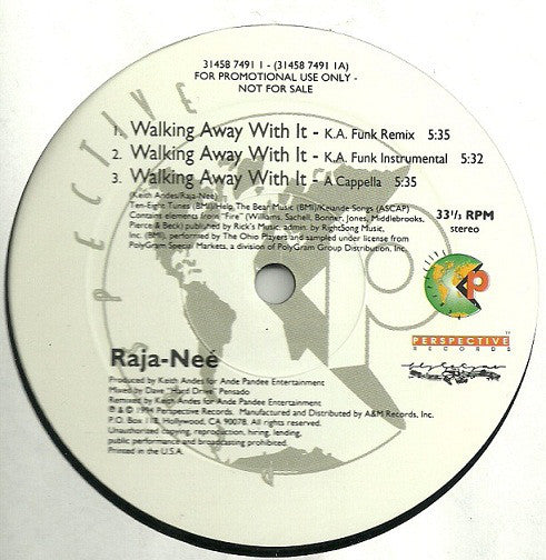 Raja-Neé : Walking Away With It (12", Promo)