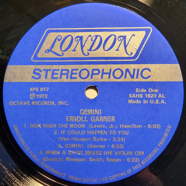 Erroll Garner : Gemini (LP)