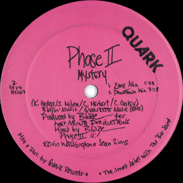 Phase II : Mystery (12")