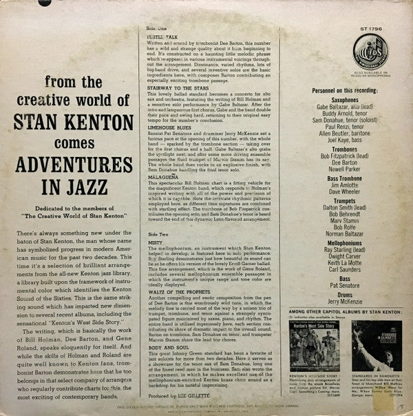 Stan Kenton : Adventures In Jazz (LP, Album)
