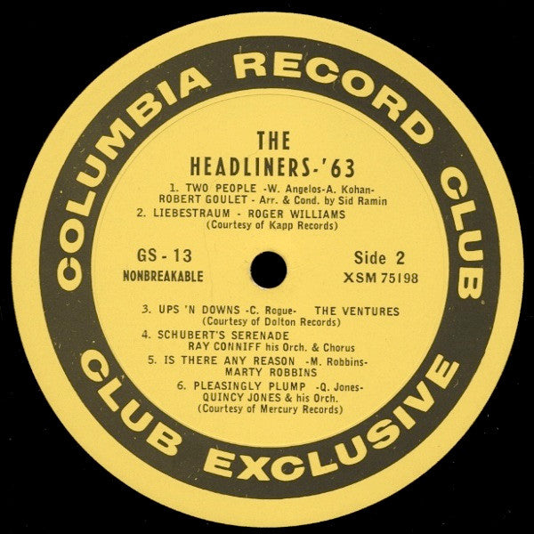 Various : The Headliners '63 (LP, Comp, Smplr)