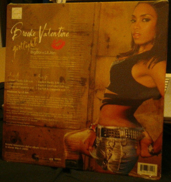 Brooke Valentine Featuring Big Boi & Lil Jon* : Girlfight (12", Single, Promo)