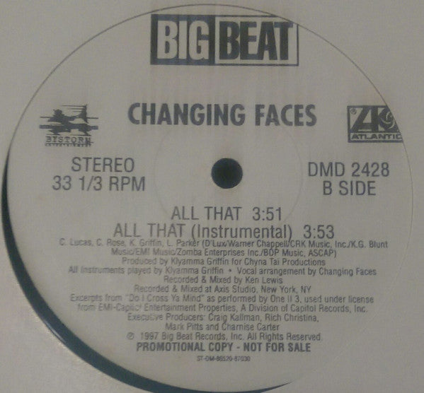 Changing Faces : G.H.E.T.T.O.U.T. Part II (12", Promo)