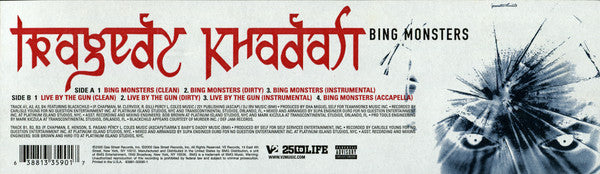 Tragedy Khadafi : Bing Monsters / Live By The Gun (12")