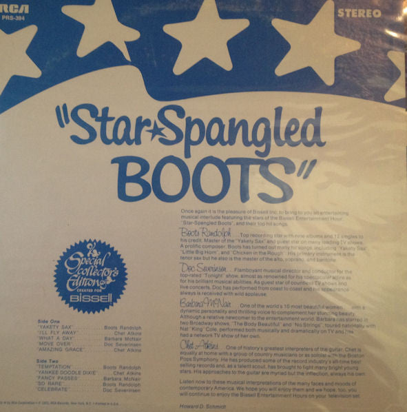 Boots Randolph, Chet Atkins, Barbara McNair, Doc Severinsen : Star Spangled Boots (LP, Comp)