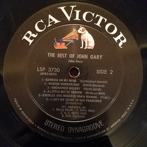 John Gary : The Best Of John Gary (LP, Comp)