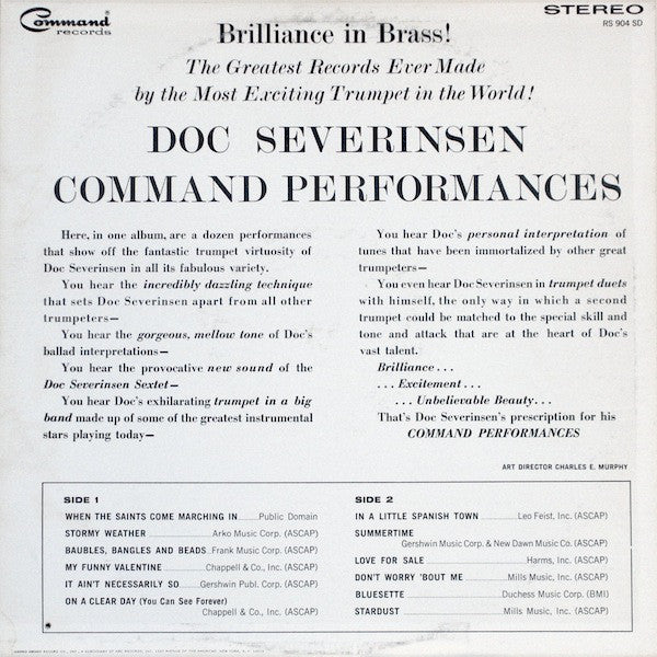 Doc Severinsen : Command Performances (LP, Comp, RP)