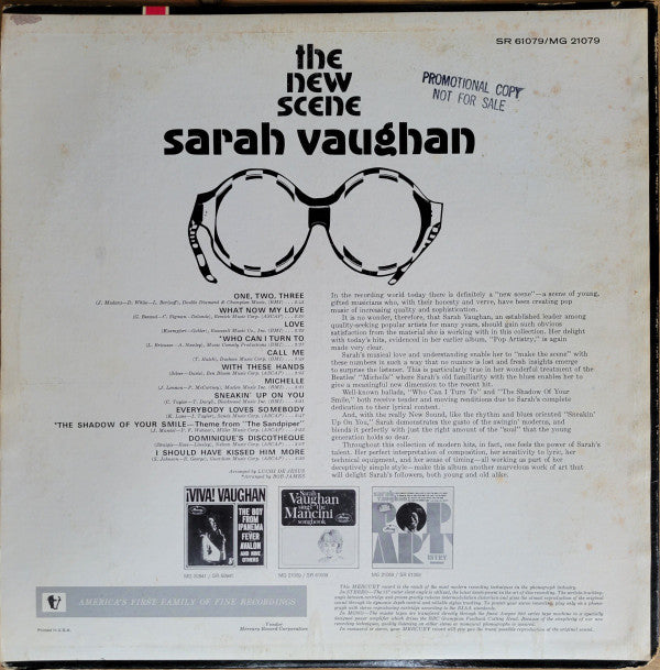 Sarah Vaughan : The New Scene (LP, Album)