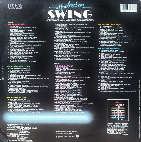Larry Elgart And His Manhattan Swing Orchestra : Hooked On Swing (LP, Album, Ind)