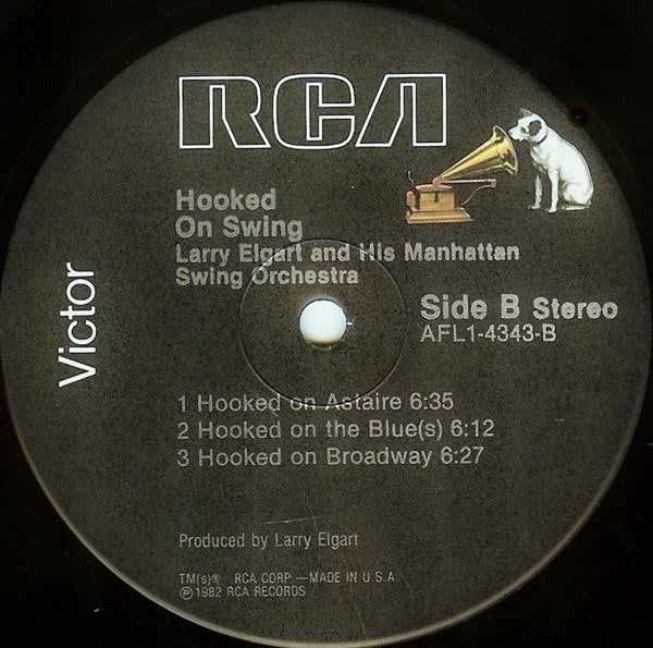 Larry Elgart And His Manhattan Swing Orchestra : Hooked On Swing (LP, Album, Ind)