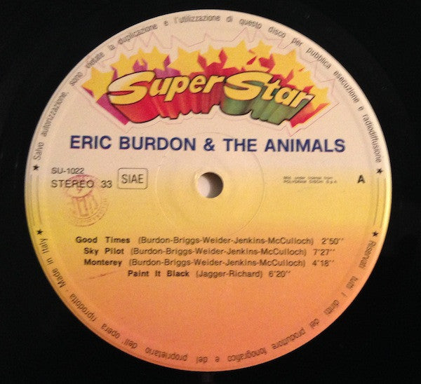 Eric Burdon & The Animals : Eric Burdon & The Animals (LP, Comp, Gat)