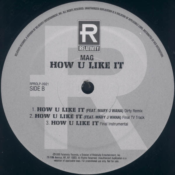 Mag (2) : How U Like It (12", Single, Promo)