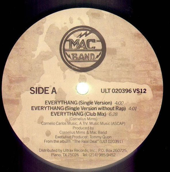 Mac Band Featuring The McCampbell Brothers : Everythang (12")