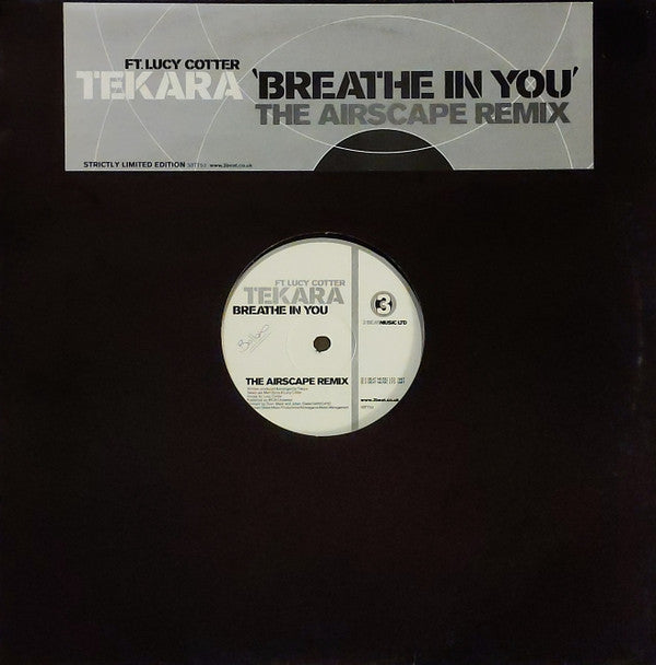 Tekara Ft. Lucy Cotter : Breathe In You (The Airscape Remix) (12", S/Sided, Ltd)