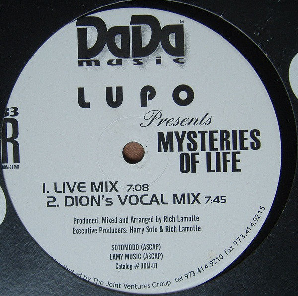 Pink Messiah / Lupo (19) : The Blessing / Mysteries Of Life (12")