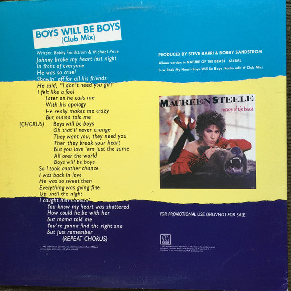 Maureen Steele : Boys Will Be Boys (12", Promo)