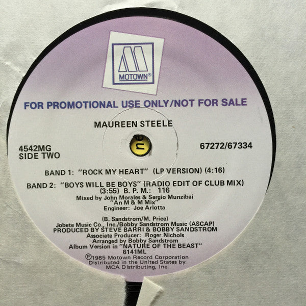 Maureen Steele : Boys Will Be Boys (12", Promo)