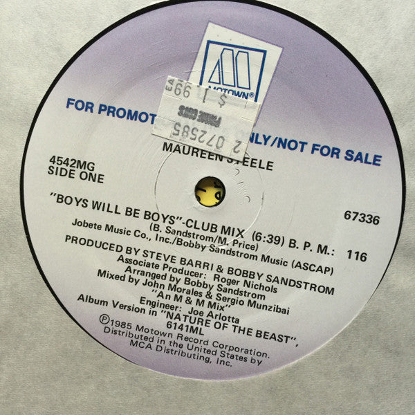 Maureen Steele : Boys Will Be Boys (12", Promo)