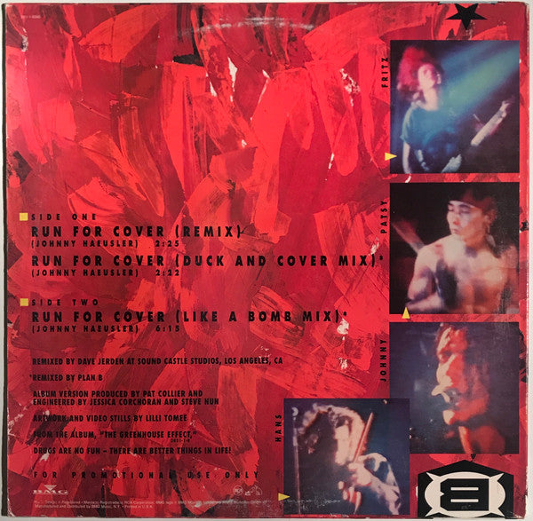 Plan B (2) : Run For Cover (Remix) (12", Single, Promo)