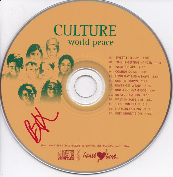 Culture : World Peace (CD, Album)