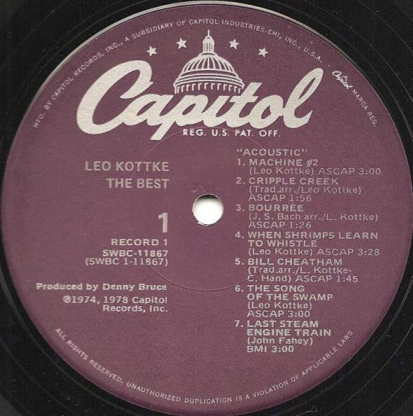 Leo Kottke : The Best (2xLP, Album, Comp, Win)