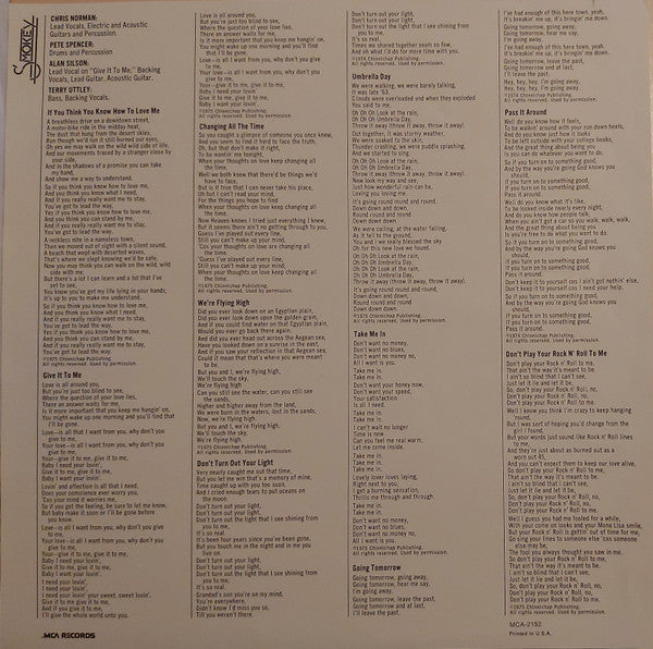 Smokey* : Smokey (LP, Album, Glo)