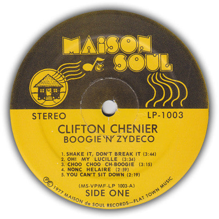 Clifton Chenier : Boogie 'N' Zydeco (LP, Album, Yel)