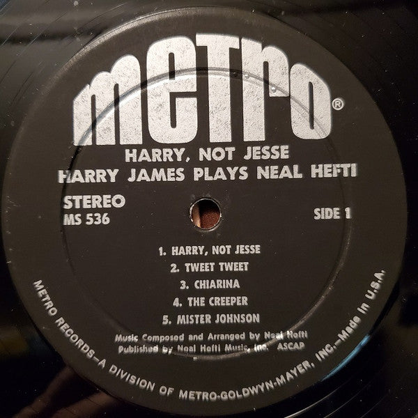 Harry James (2) : Harry Not Jesse: Harry James Plays Neal Hefti (LP)