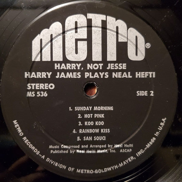Harry James (2) : Harry Not Jesse: Harry James Plays Neal Hefti (LP)