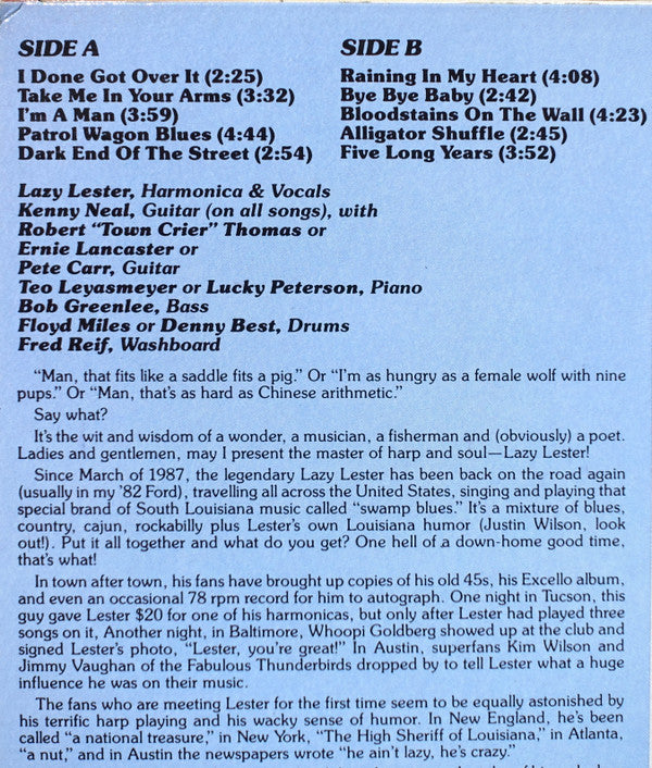 Lazy Lester : Harp & Soul (LP, Album)