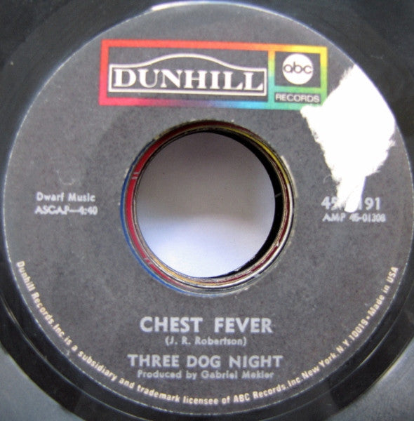 Three Dog Night : One (7", Single)