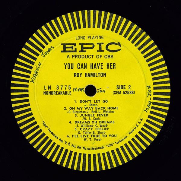 Roy Hamilton (5) : You Can Have Her (LP, Album, Mono)