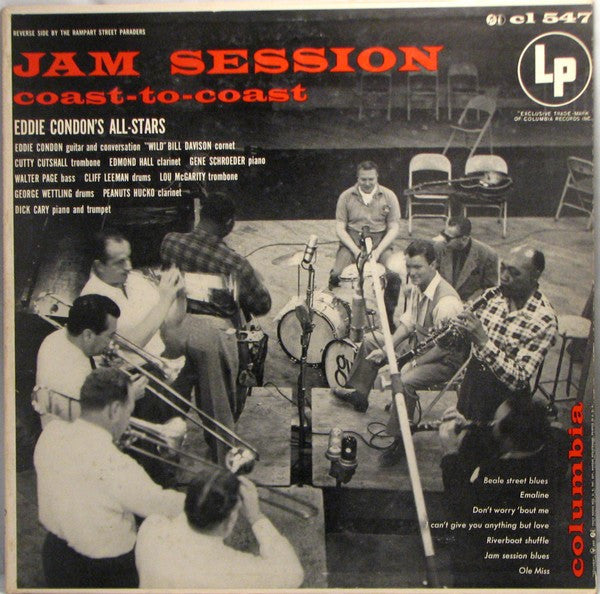 Eddie Condon's All-Stars* / The Rampart Street Paraders : Jam Session Coast-To-Coast (LP, Mono)