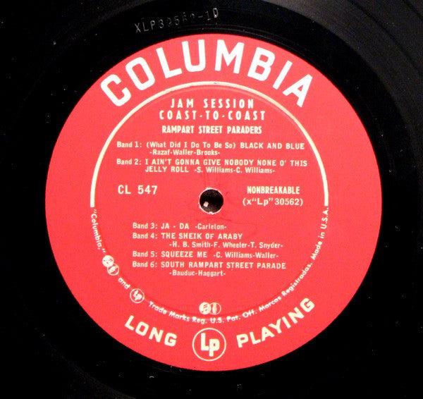 Eddie Condon's All-Stars* / The Rampart Street Paraders : Jam Session Coast-To-Coast (LP, Mono)