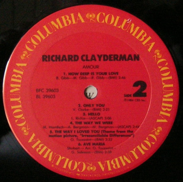 Richard Clayderman : Amour (LP, Car)