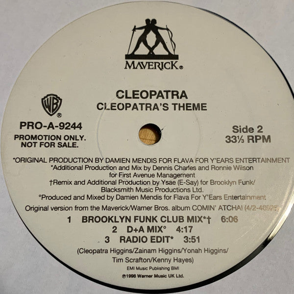 Cleopatra : Cleopatra's Theme (12", Advance, Promo)