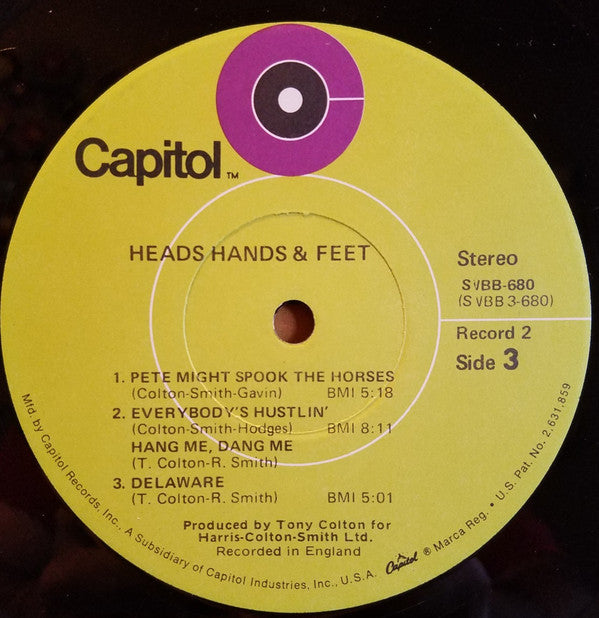 Heads Hands & Feet : Heads, Hands & Feet (2xLP, Album)