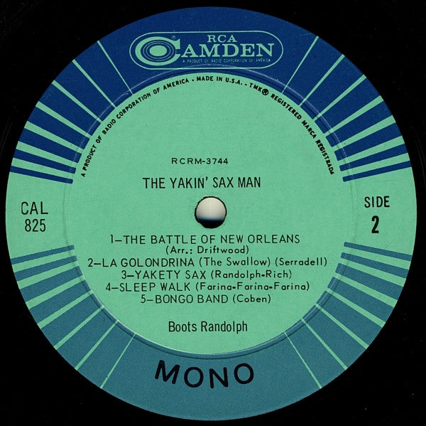 Boots Randolph : The Yakin' Sax Man (LP, Album, Mono, Ind)
